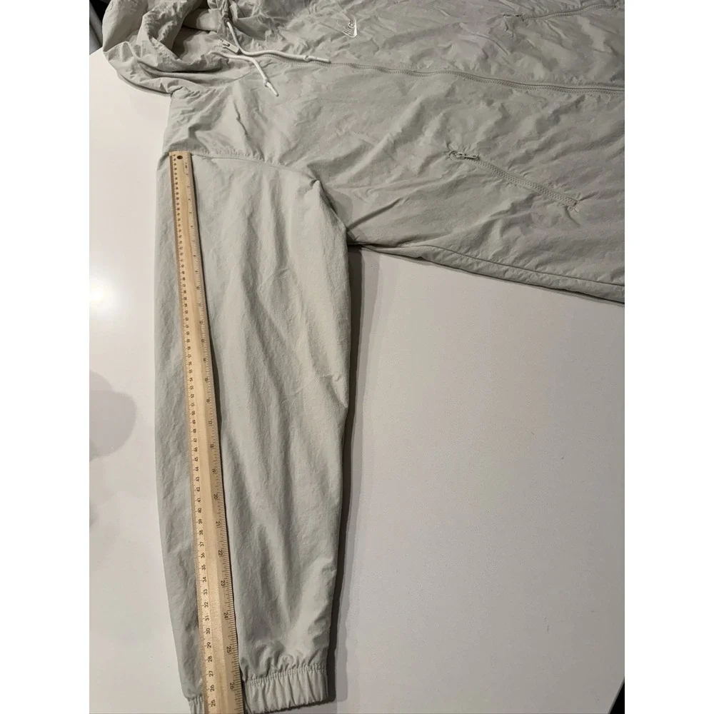 Nike Club Woven Full-Zip Jacket FB7397-072 Mens XL Light Grey Windbreaker
